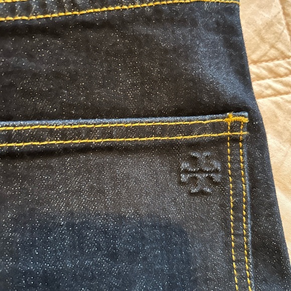 NWOT Tory Burch Dark Wash Straight Leg Jeans(size 31) - Picture 5 of 5
